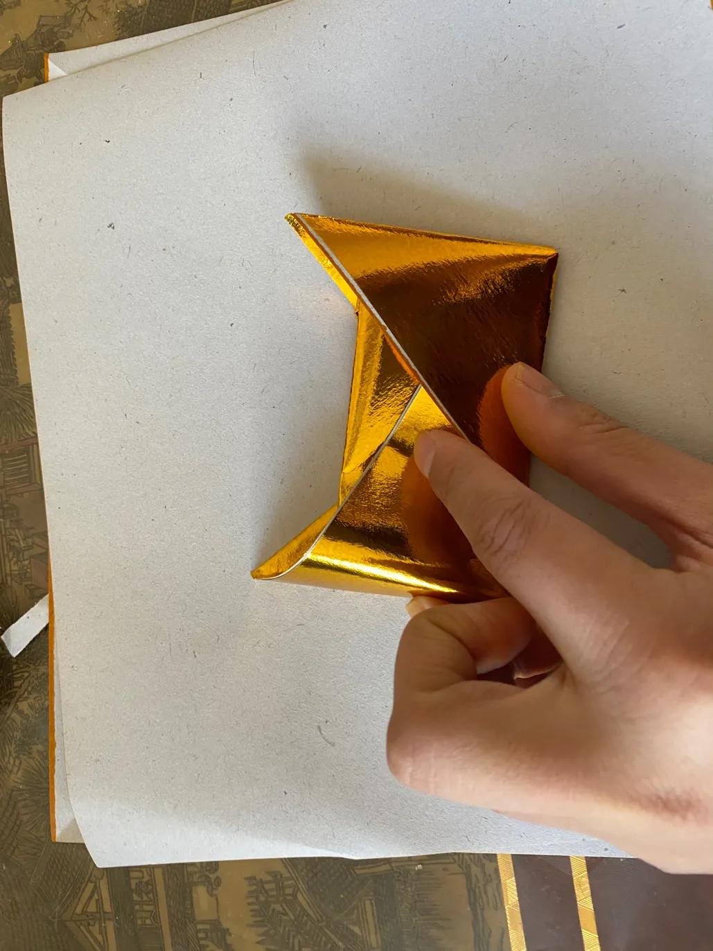 拜神叠元宝简单方法,祭祖元宝怎么叠最简单图解