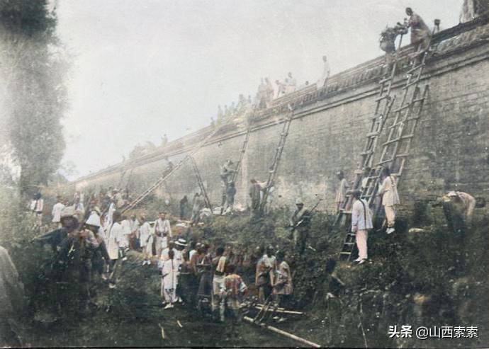 八国联军侵华战争历史讲解超长,1900年八国联军侵华战争影像彩色