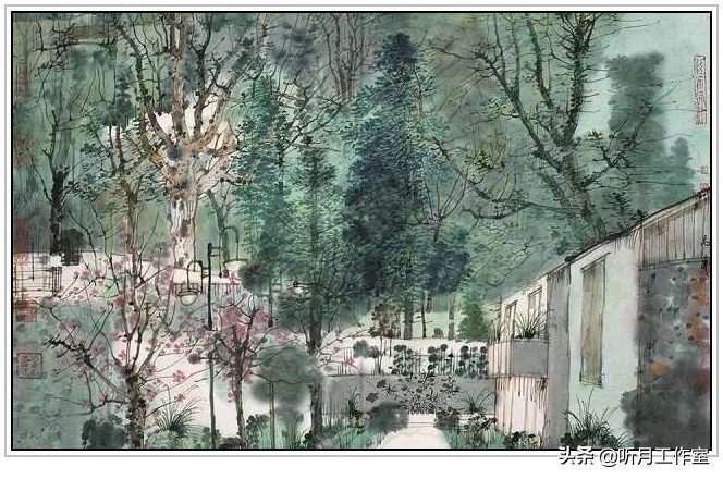 卢禹舜中国画欣赏,卢禹舜先生山水画创作