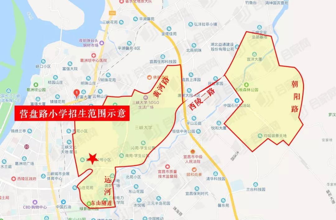 西陵区小学对应楼盘,西陵区2023年中小学划片