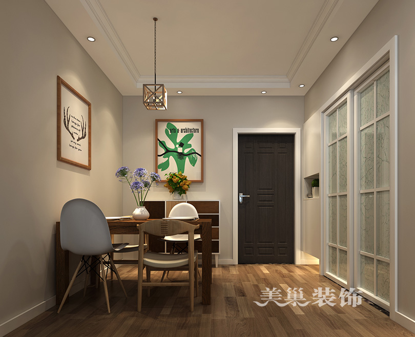 美巢郑州恒大御景湾装修效果图95平宜居风户型,能住三代5口人