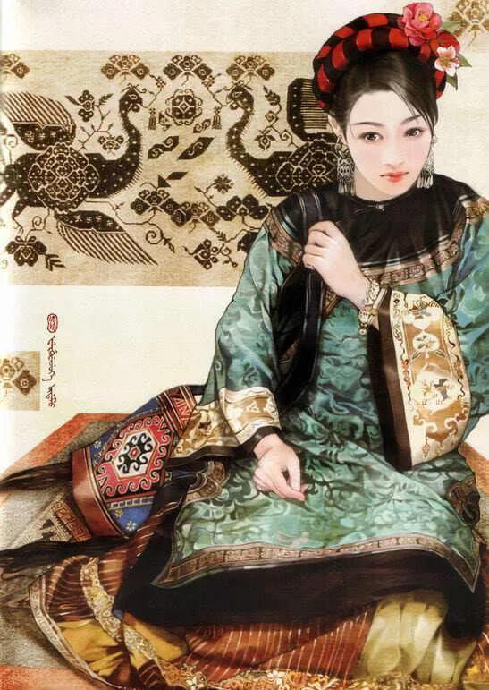 五十六个民族五十六枝花画,五十六个民族人物画高难度