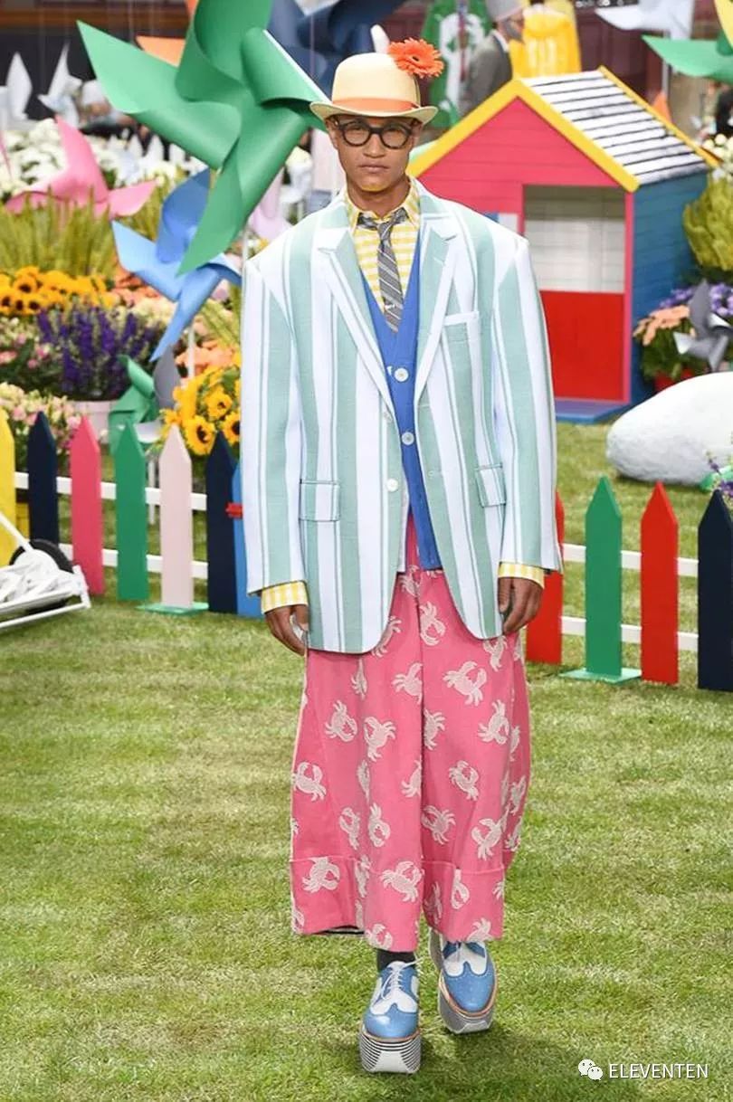 thombrowne2018男装,ThomBrowne2018春夏男装闭场造型