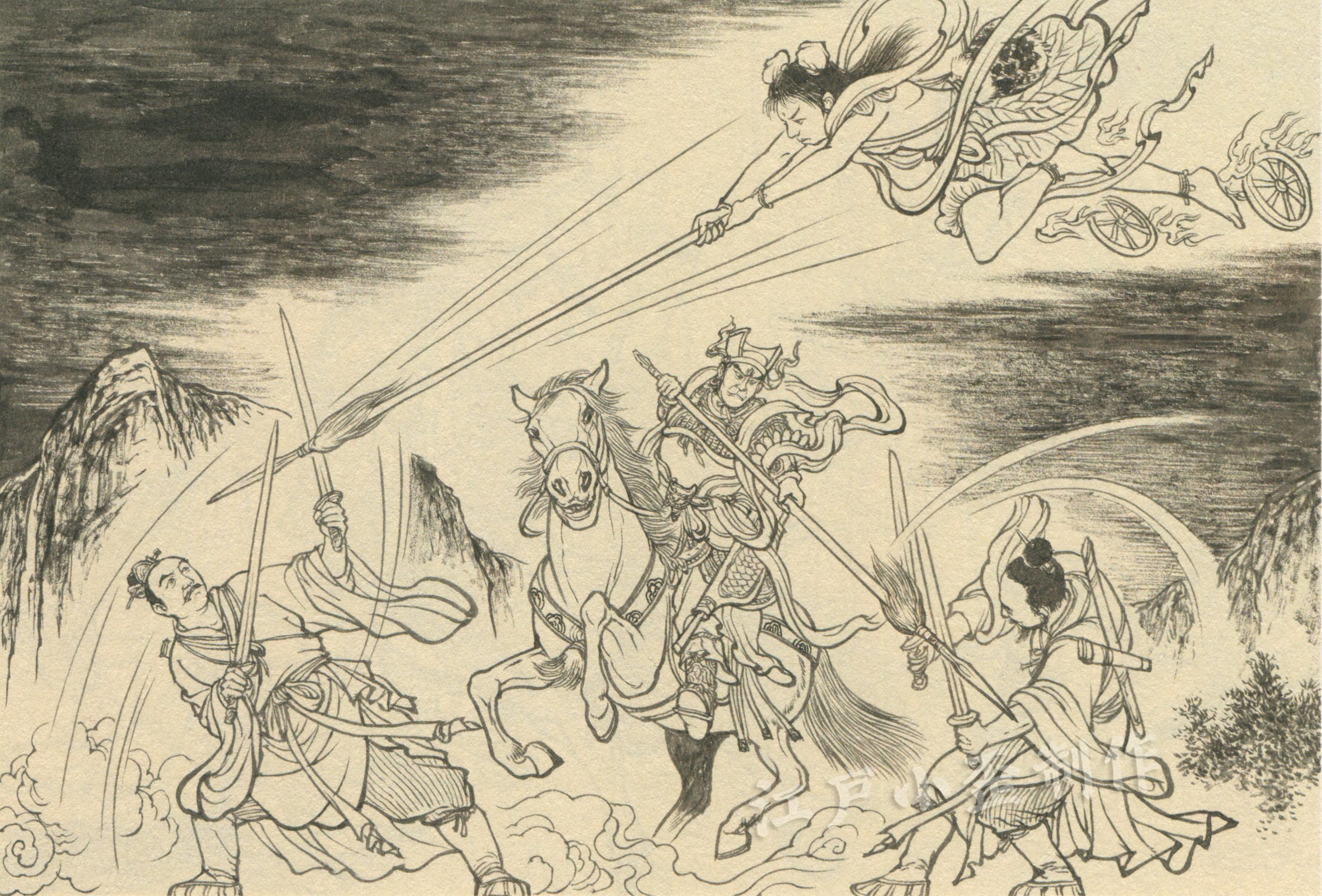 武财神赵公明的图片,赵公明财神爷的神话故事