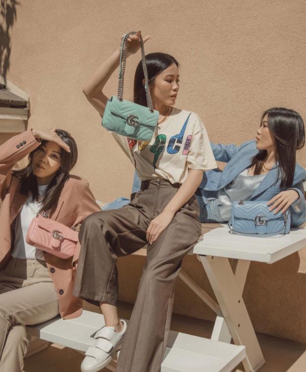 gucci马卡龙色sylvie包,gucci马蒙包马卡龙怎么搭配