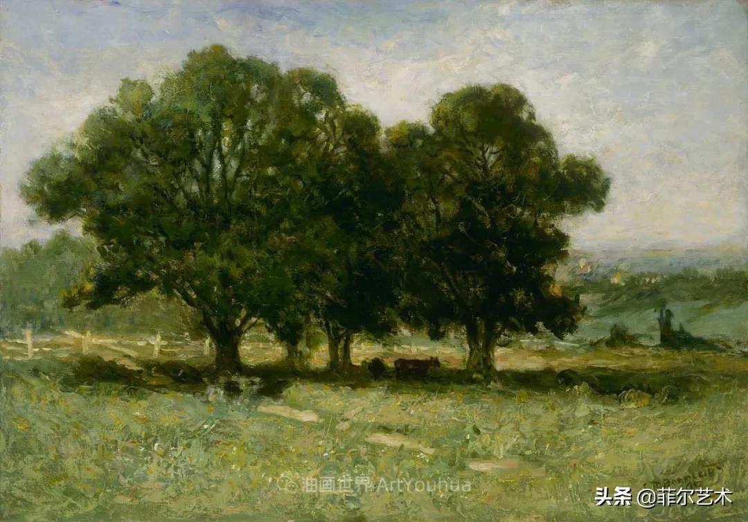 欧洲田园油画风景图片大全,古典油画风景美丽乡村