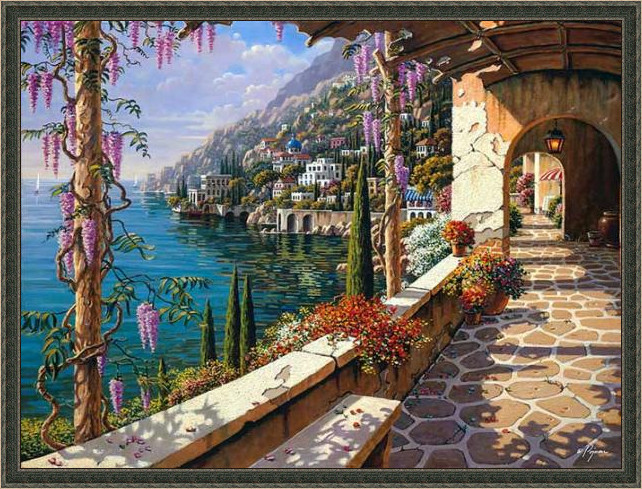 诗情画意风景画,意大利风景油画经典作品欣赏