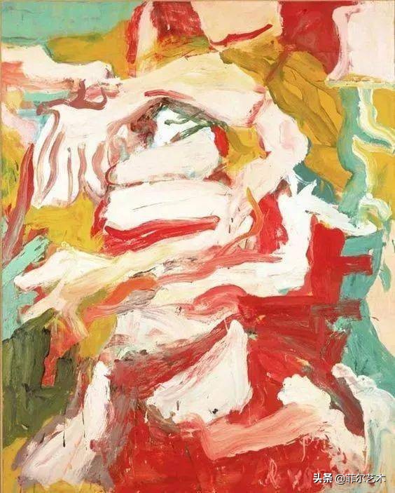 丹麦画家蒙森德风景油画作品欣赏,荷兰画家德库宁的油画作品无题