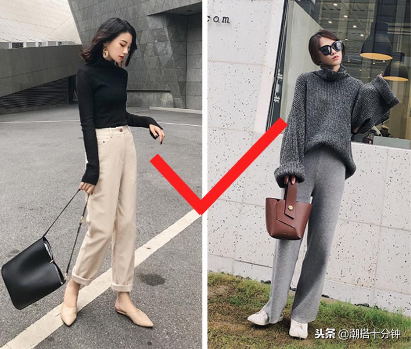 秋冬小个子大码显瘦裤子,小个子穿什么裤子显高显瘦