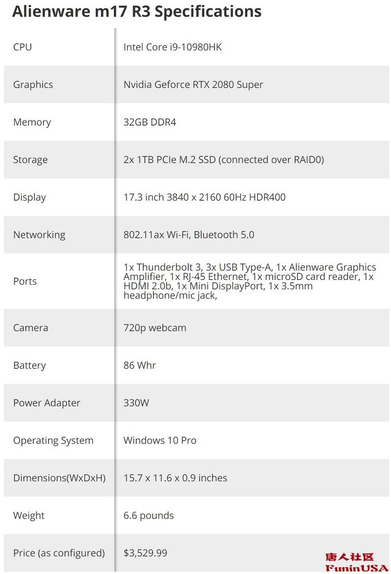戴尔外星人m17i7十代测评,外星人m17r3