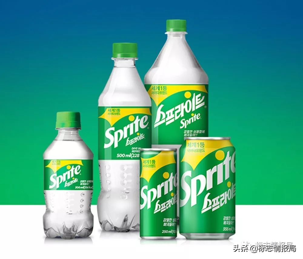 雪碧换包装广告,雪碧包装图案logo变化