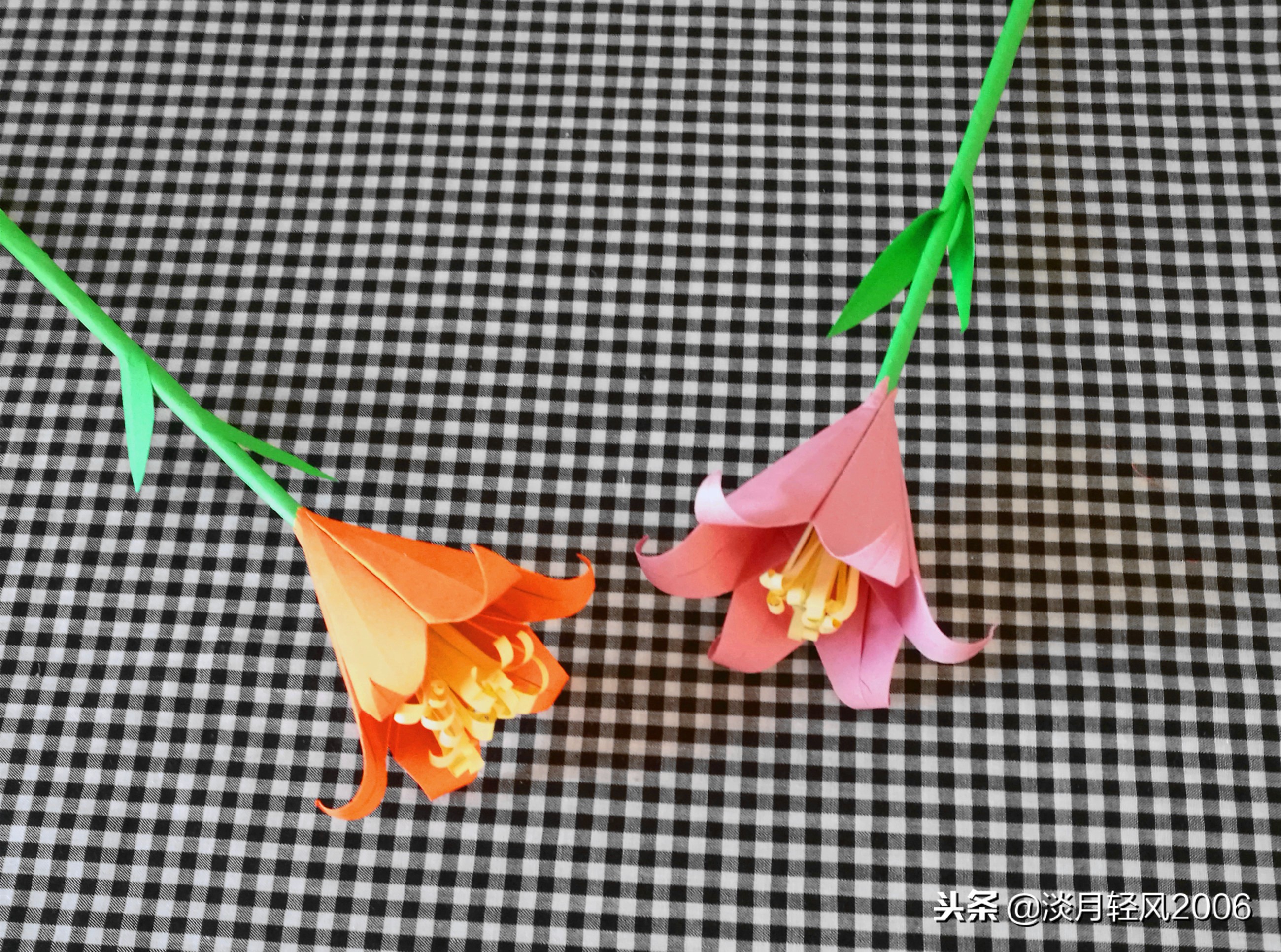 手工百合花制作幼儿园,百合花幼儿手工