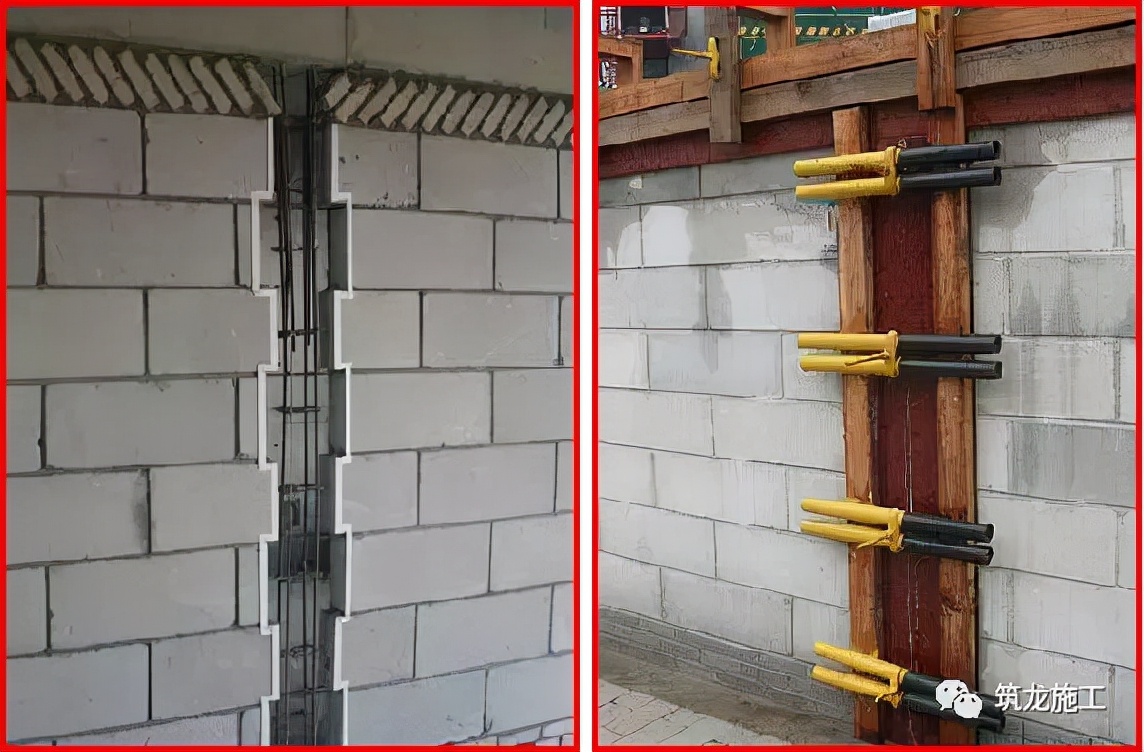 构造柱施工不用支模,构造柱不用加密的规范