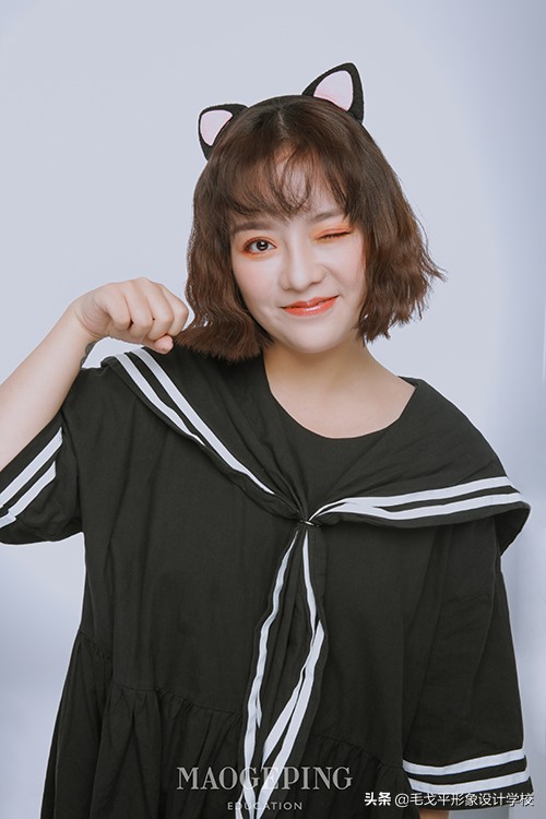 呆萌可爱妆感,呆萌可爱的妆