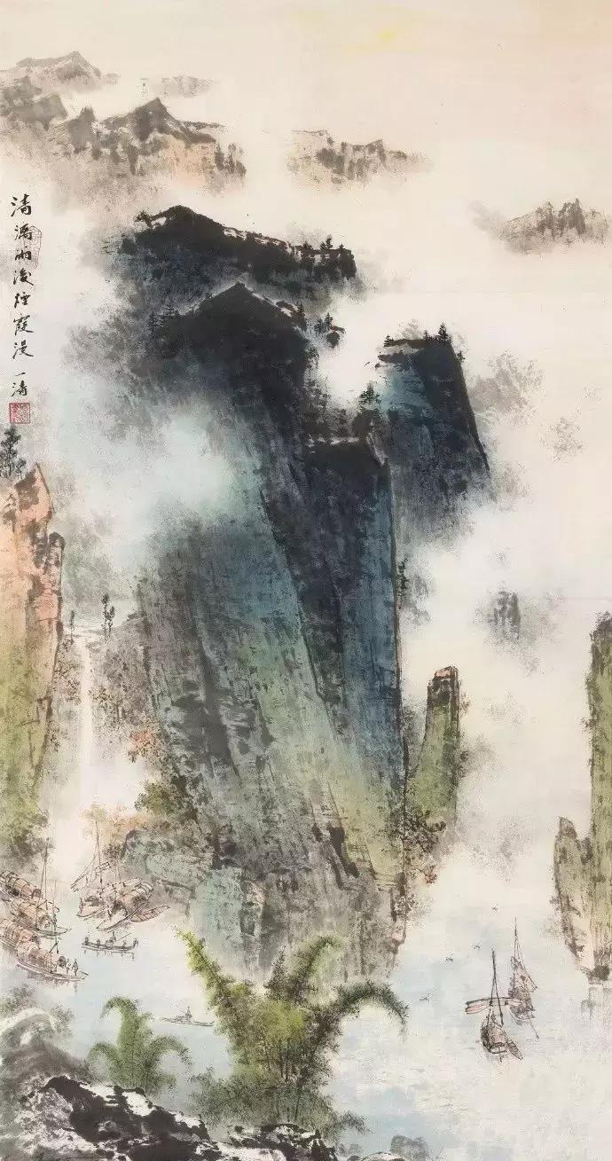 一组高清唯美的山水画收藏欣赏,美国大都会收藏明清山水画欣赏