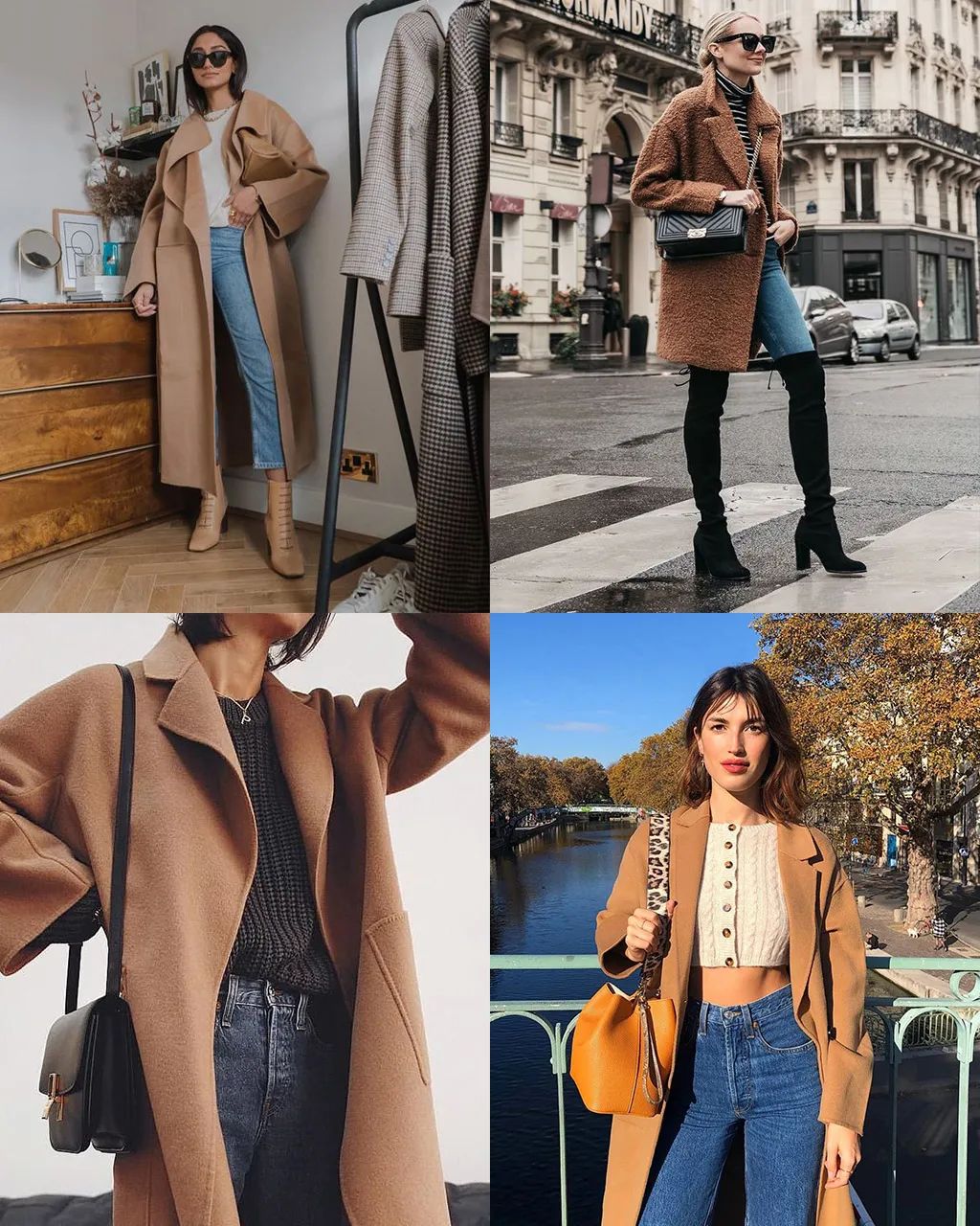 驼色大衣多种风格穿搭攻略,驼色大衣的高级感穿搭示范