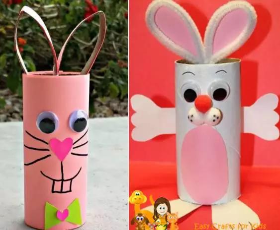 复活节兔子手工外发,复活节兔子彩蛋做手工