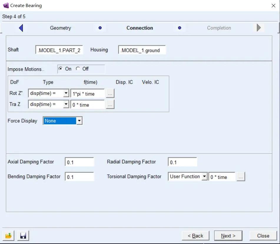 adams仿真轴承动力学转速如何设置,adams轴承插件怎么用
