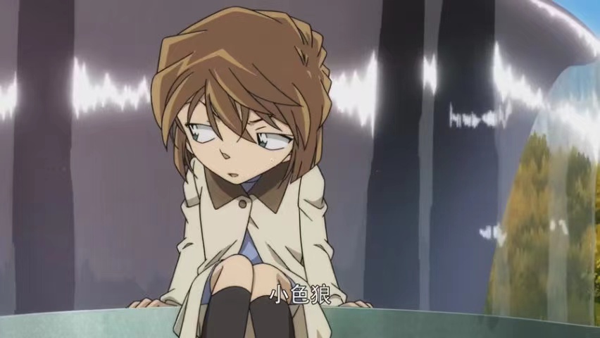 毛利兰穿短裙子,柯南看灰原哀穿毛线衣