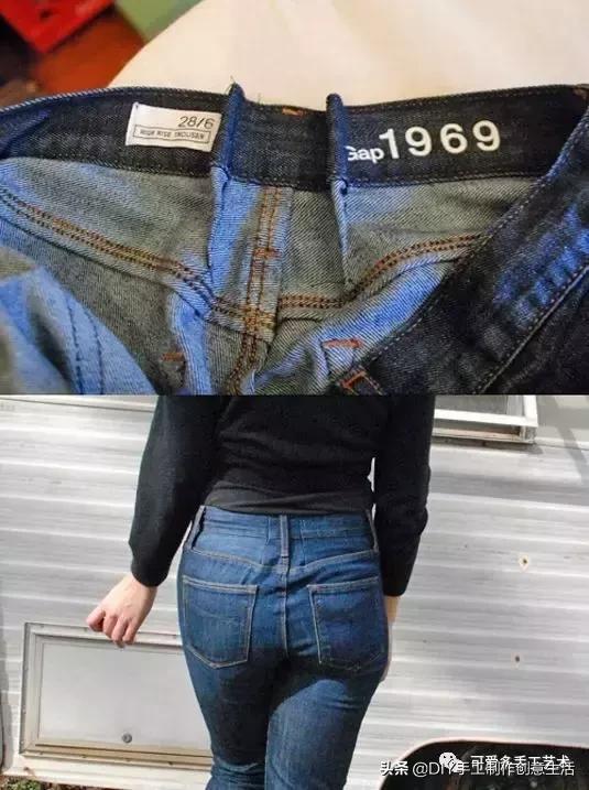 牛仔裤改造小点子,牛仔裤裤脚创意简单改造