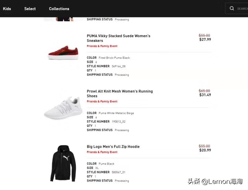 彪马有没有活动,彪马五折活动优惠券