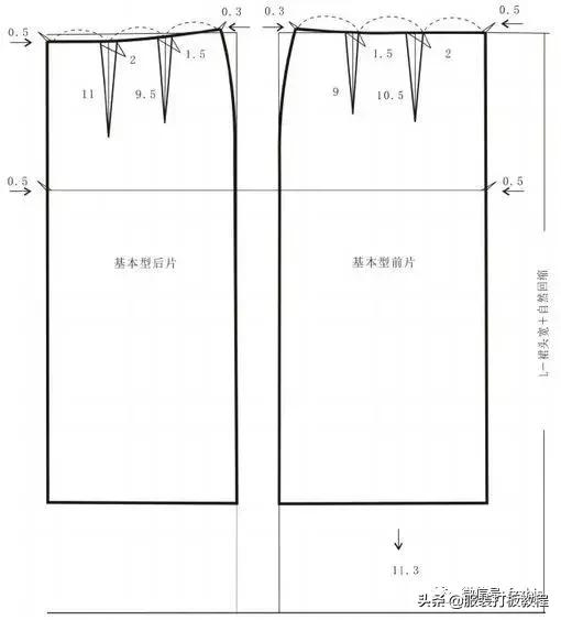 女装连衣裙服装制版,高腰褶皱a字吊带连衣裙女装