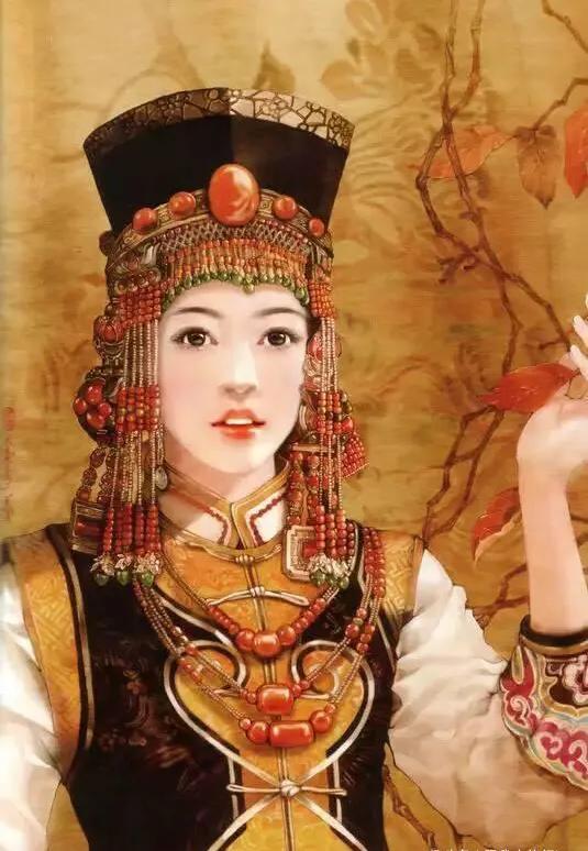 五十六个民族五十六枝花画,五十六个民族人物画高难度