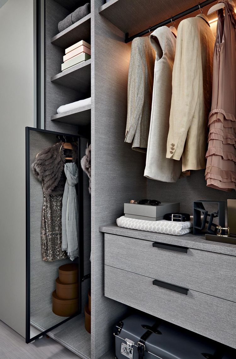 衣帽间衣柜灯光布局,衣帽间设计布局内部尺寸