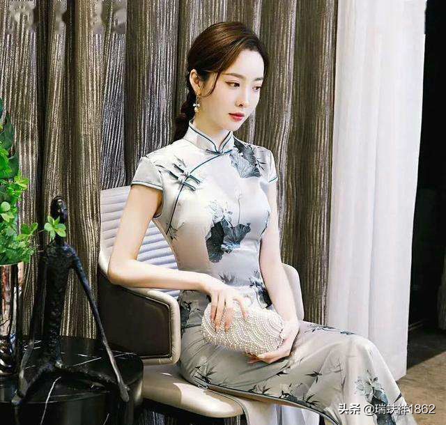 旗袍韵味东方美发型,东方旗袍大气端庄