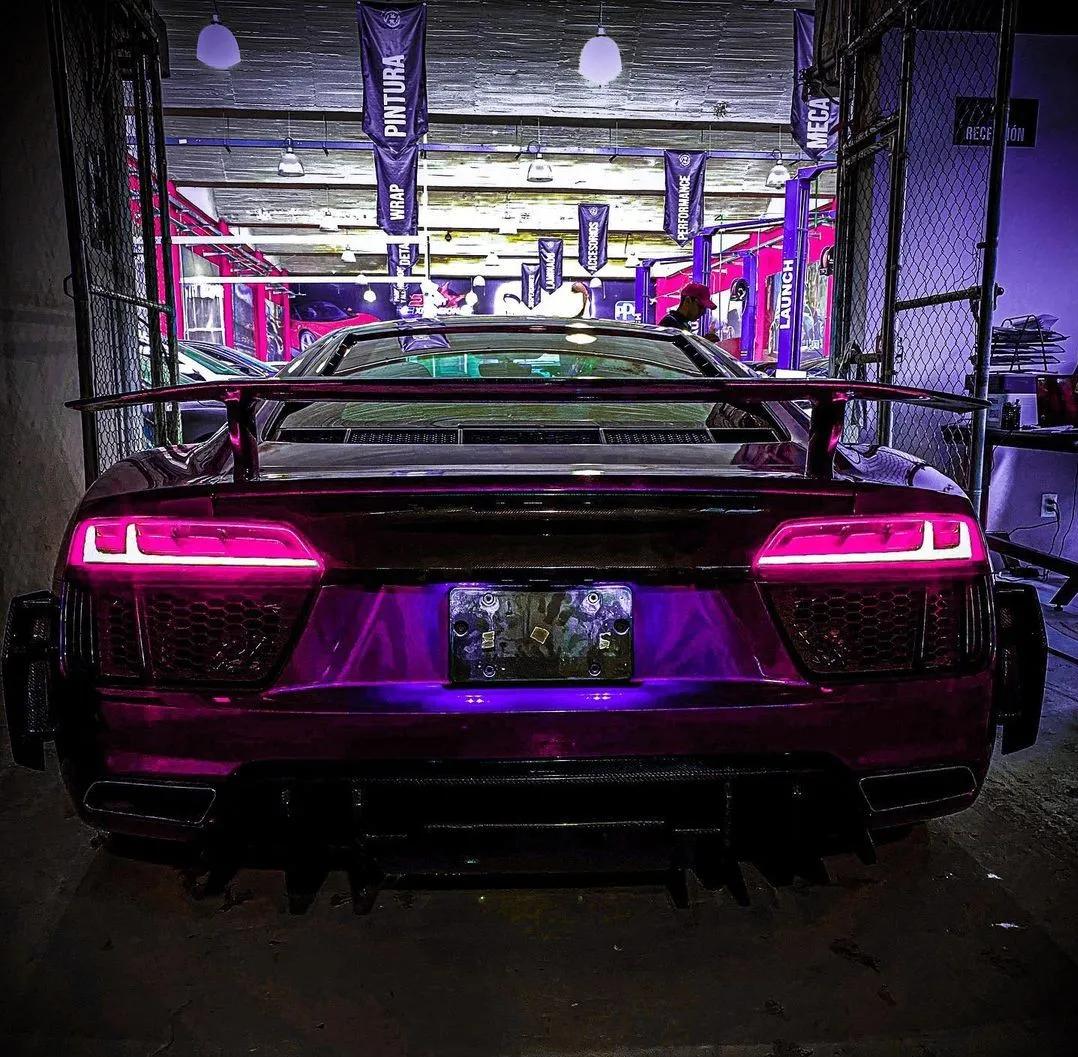 奥迪r8碳纤维车体,碳纤维奥迪r8