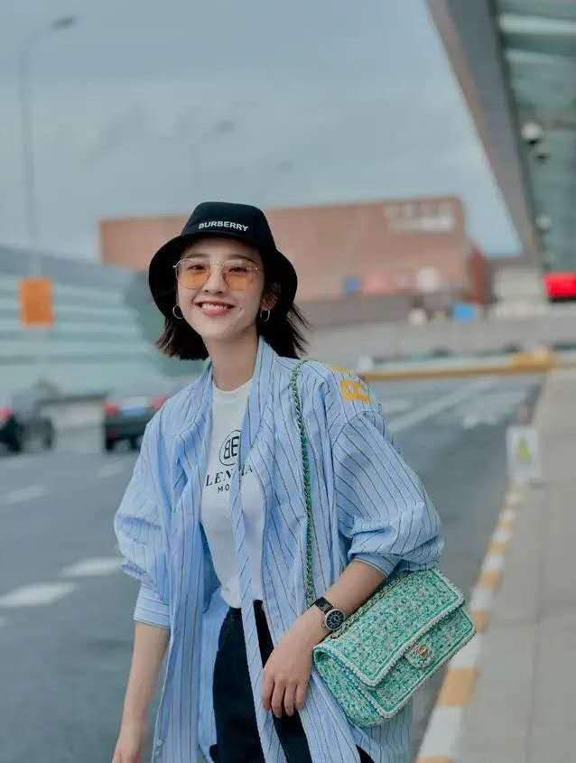 蓝色清爽穿搭,小清新穿搭夏季蓝色系