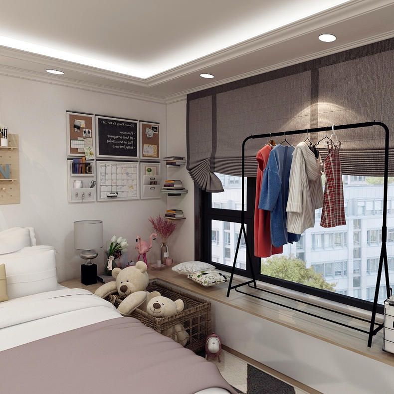 女孩的凌乱温馨房间,女孩子的房间凌乱图片