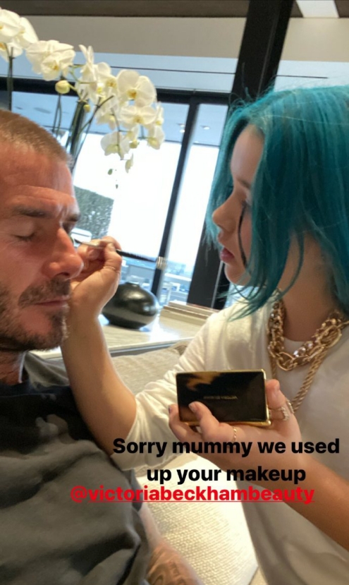 贝克汉姆一家宠小七,超级奶爸贝克汉姆和小七公主