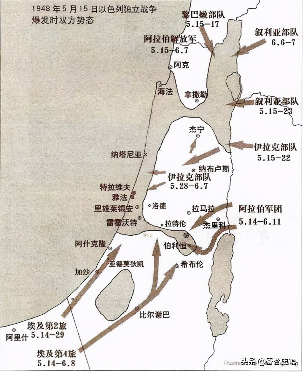巴以冲突再起,双方的矛盾根源是什么?五次中东战争又在打什么?
