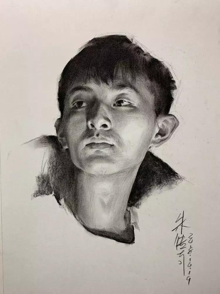 央美状元朱传奇素描,央美朱传奇