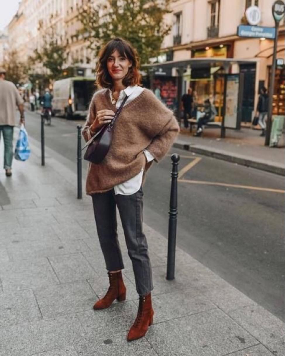 超高筒过膝长靴短靴搭配,冬季长靴怎么穿酷酷的风格