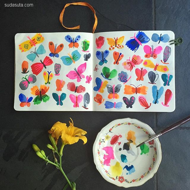 插画师carolyngavin绘画作品,carolyn插画