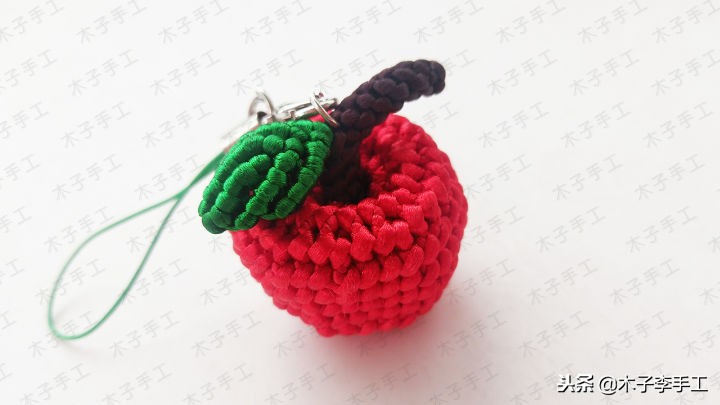 简单易学的苹果编织教程,钩编苹果的图解教程