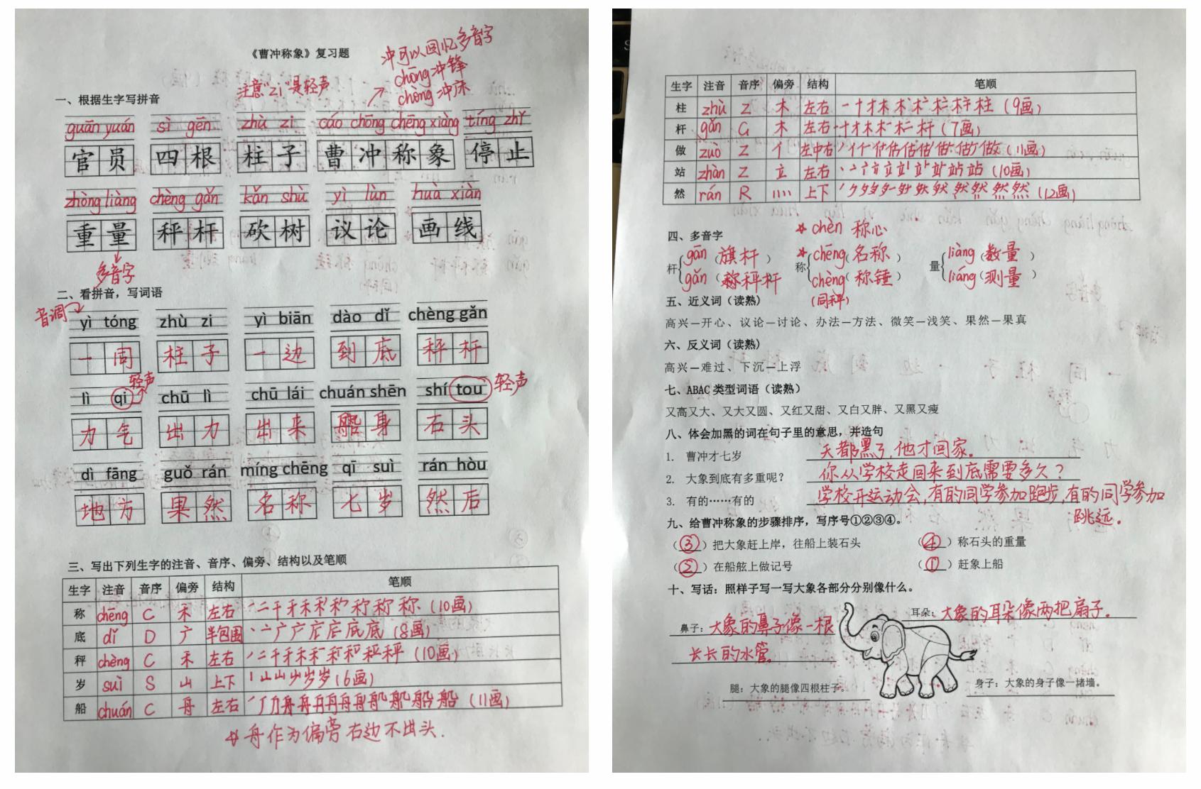 二年级人教版语文课文曹冲称象,二年级语文上册曹冲称象课文讲解