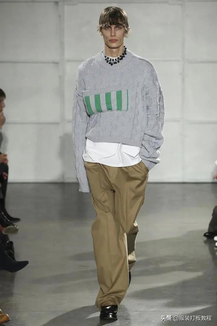 针织圆形口袋视频教程,针织开衫口袋怎么织