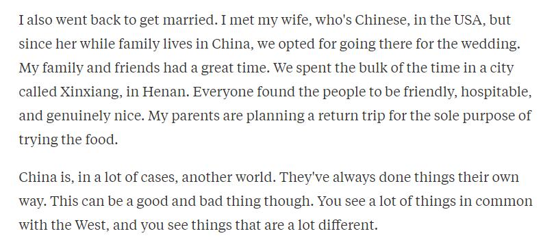 美国老外来中国的感受,美国外国人到中国旅游