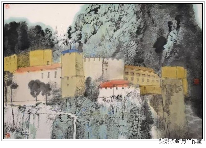 卢禹舜中国画欣赏,卢禹舜先生山水画创作