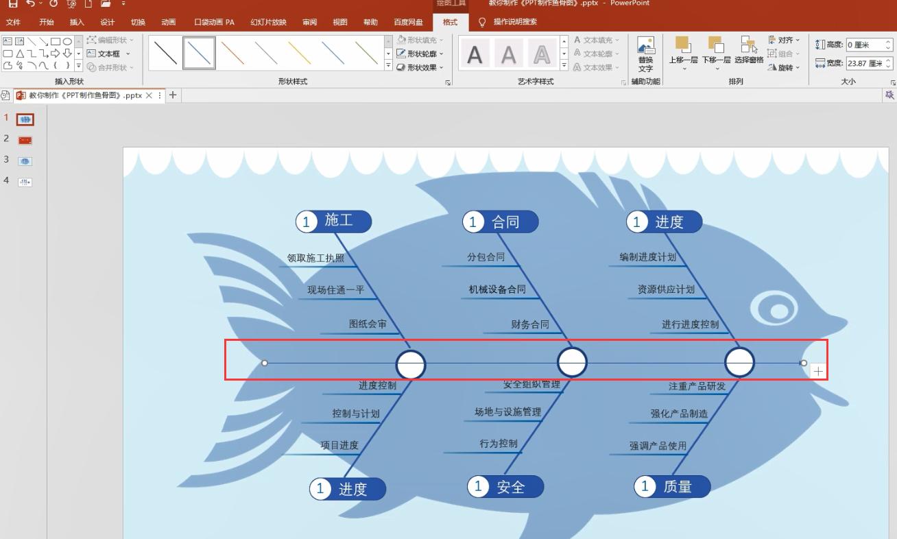 ppt制作鱼骨分析图，用对鱼骨图，事半功倍效率高