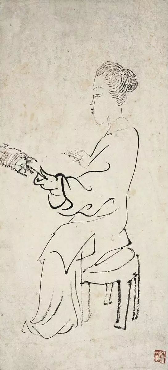 线条无人超越的大师任伯年 (任伯年线条作品)