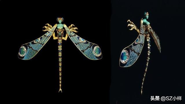 珐琅珠宝首饰设计,复古珐琅珠宝