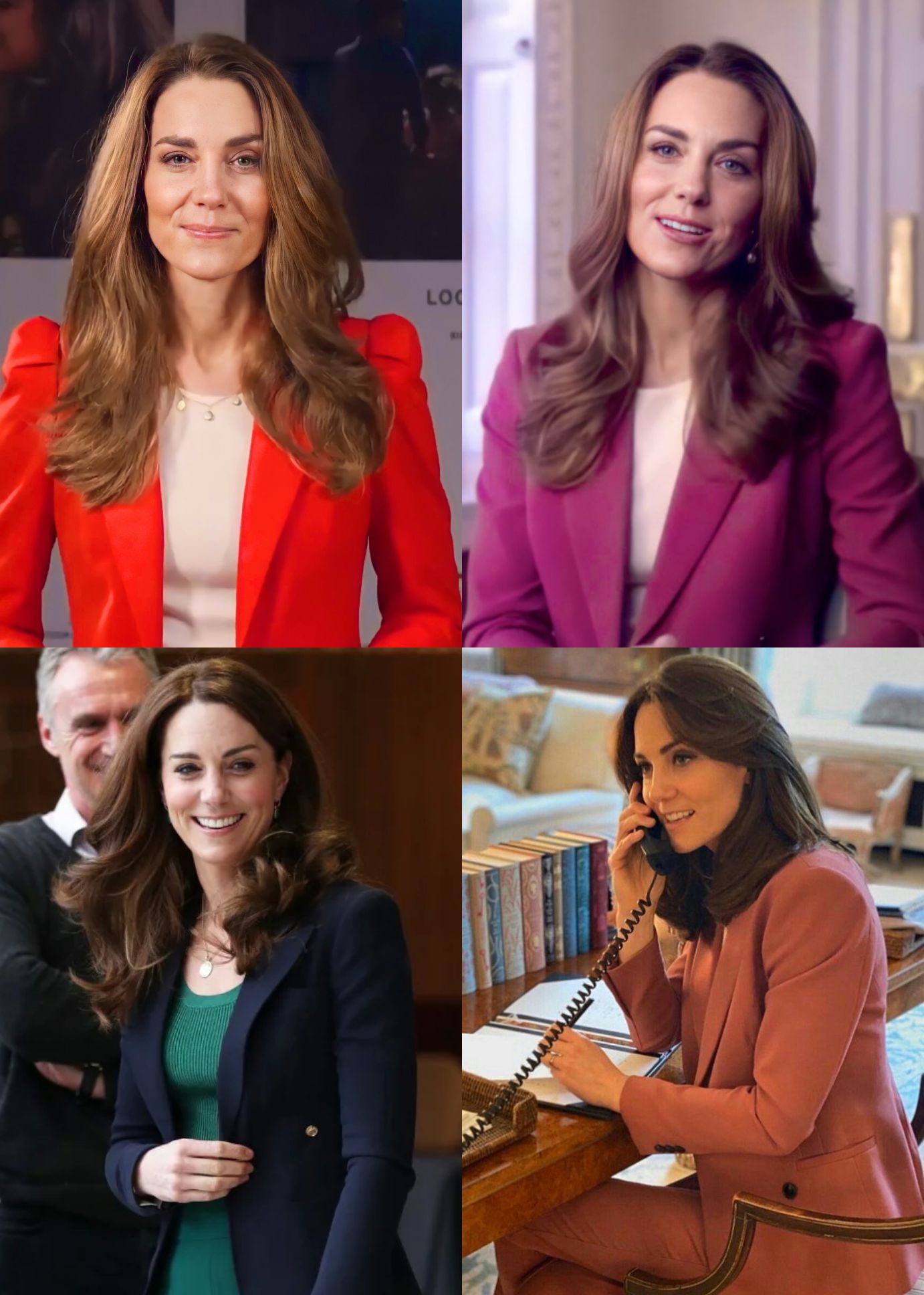 凯特全身红裙穿搭,凯特最新着装