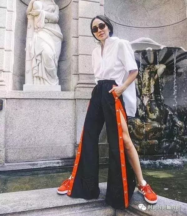 裤子裤腿开叉,裤子开衩常规版