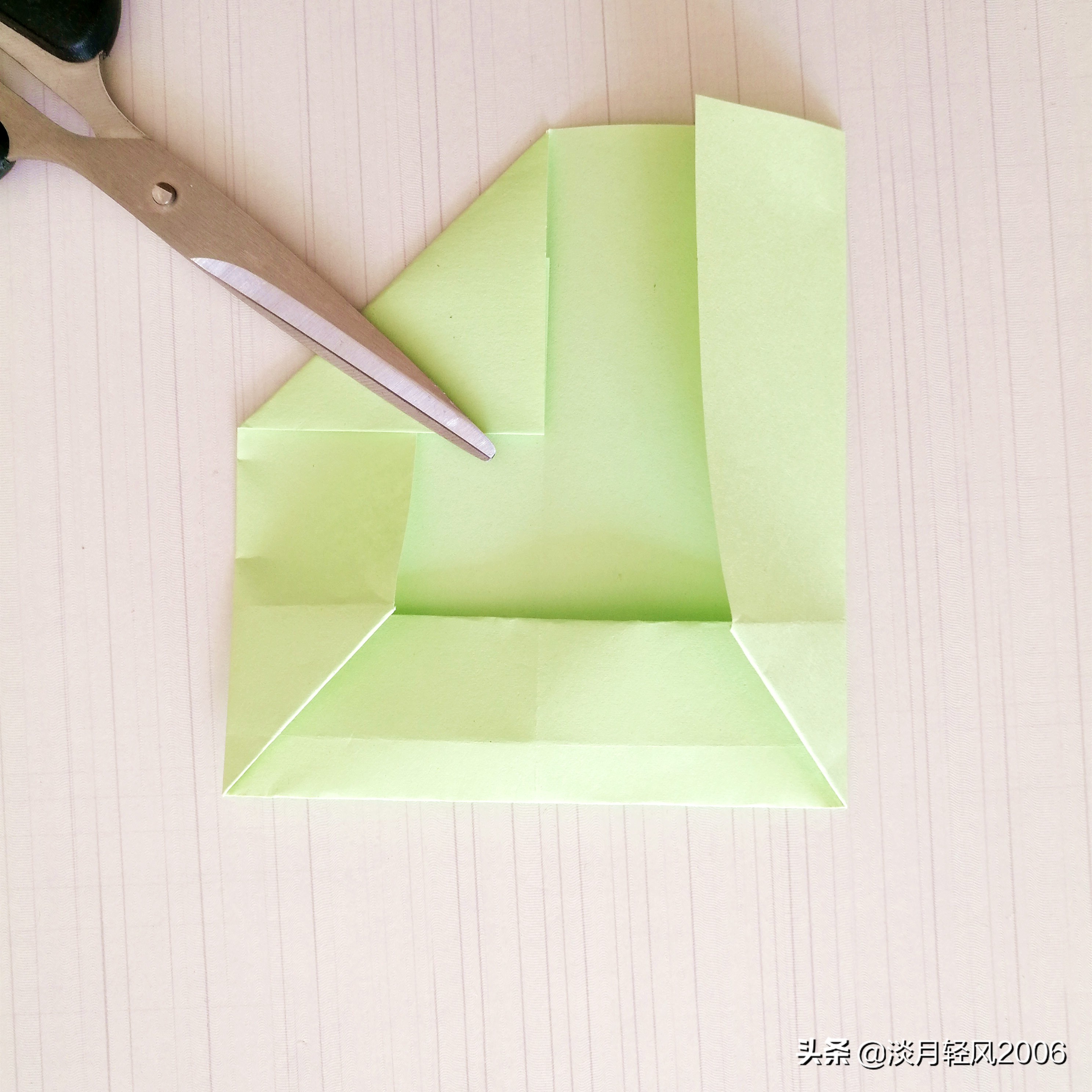 儿童手工折纸简单又美丽信封,用正方形折纸做信封
