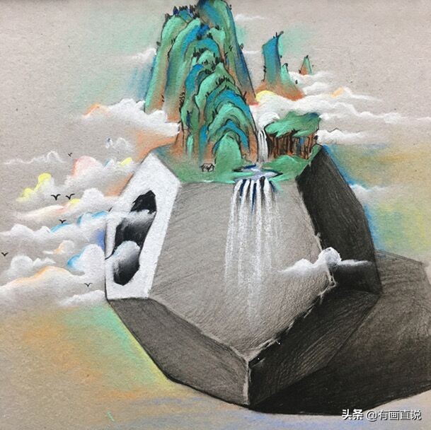 儿童绘画创意素描课堂教学,儿童基础素描创意素描画