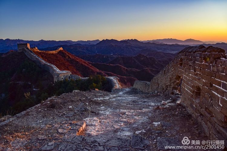 金山岭长城白雪皑皑美景如画,金山岭长城游览